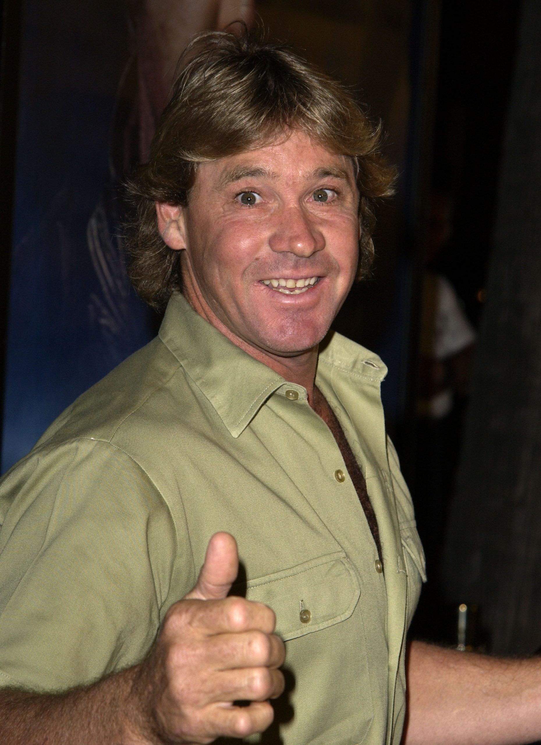 Steve Irwin at the Los Angeles premiere of