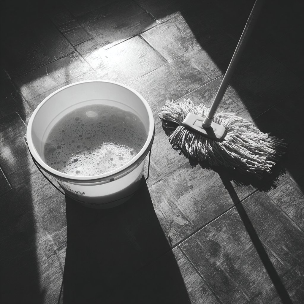 A mop and a bucket of water | Source: Midjourney