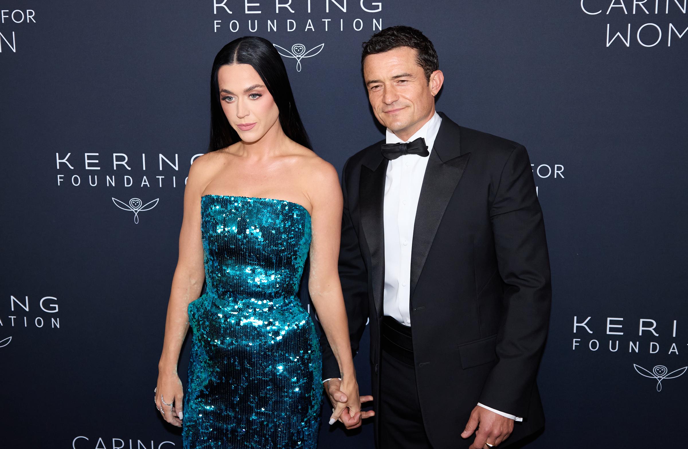 Katy Perry and Orlando Bloom at Kering's 3rd Annual Caring For Women Dinner in New York City on September 9, 2024. | Source: Getty Images