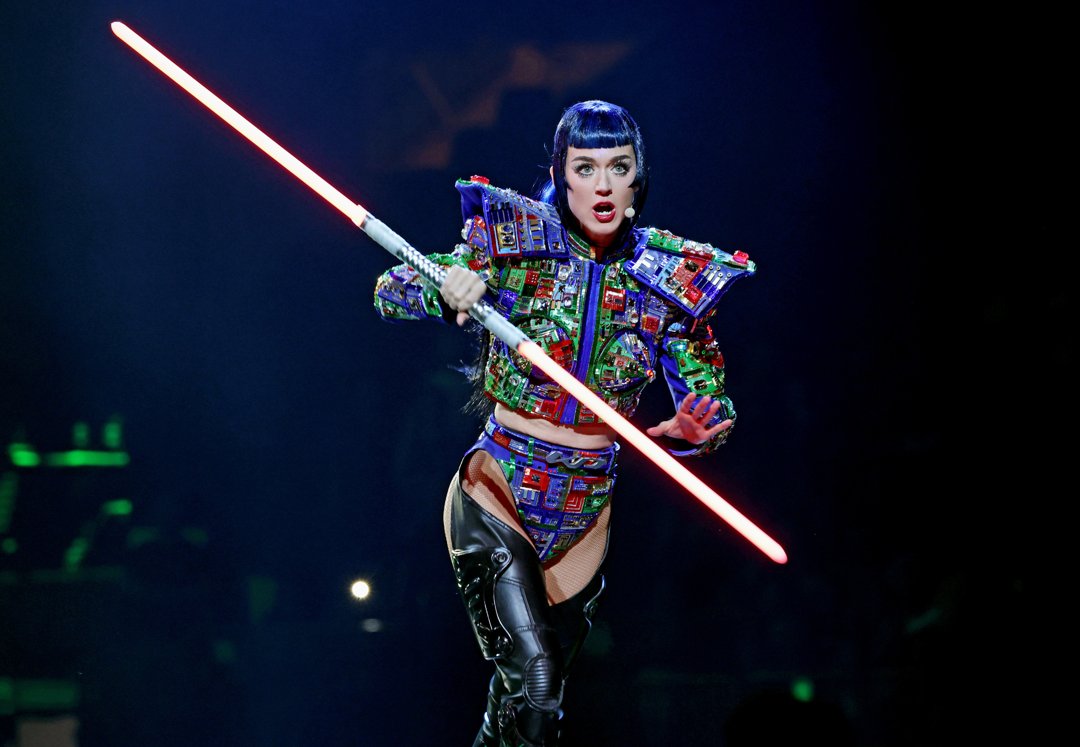 Katy Perry performs onstage during The Lifetimes Tour at Madison Square Garden in New York City on August 11, 2025. | Source: Getty Images
