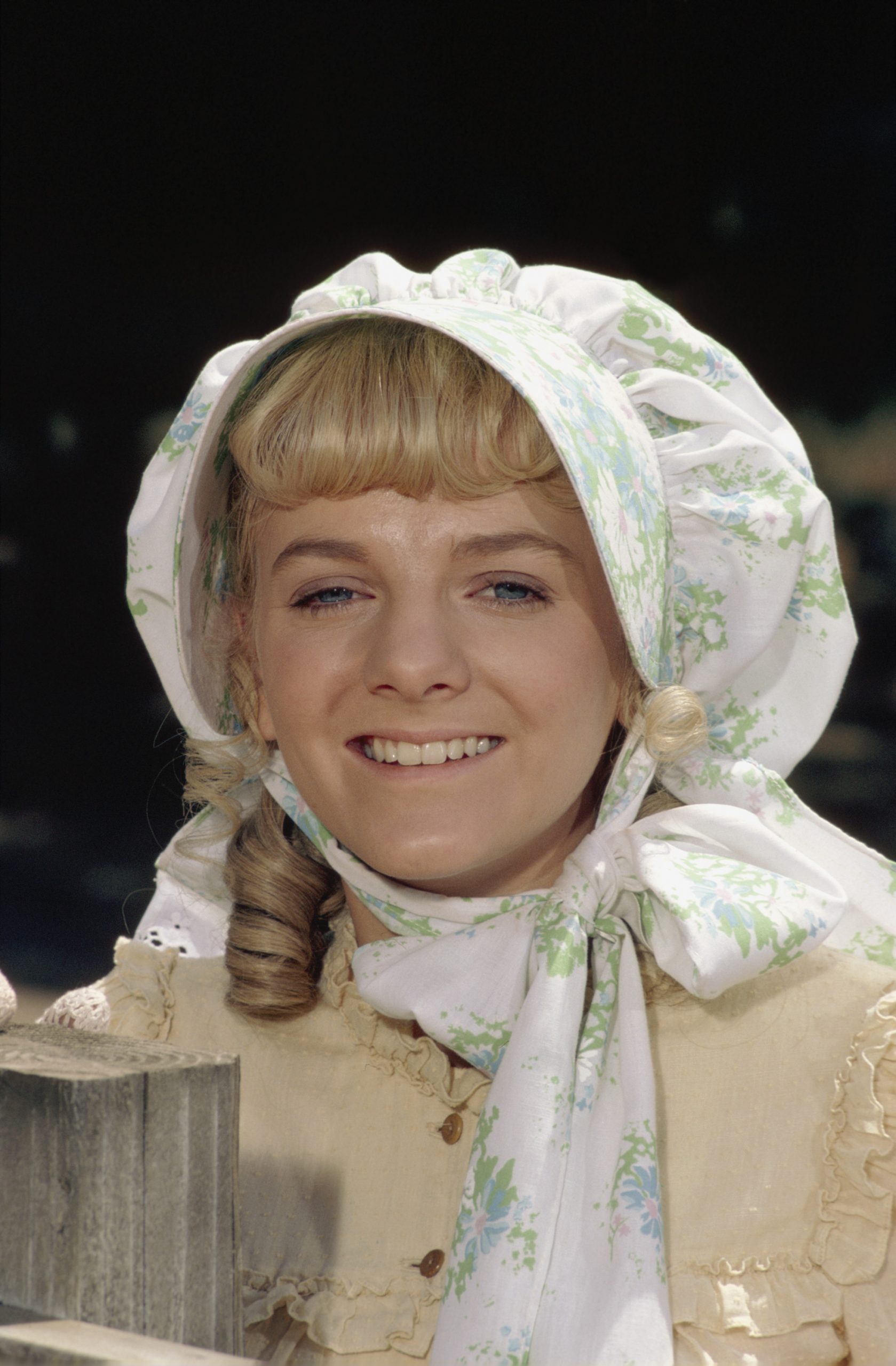 Alison Arngrim as Nellie Oleson pictured on the set of 