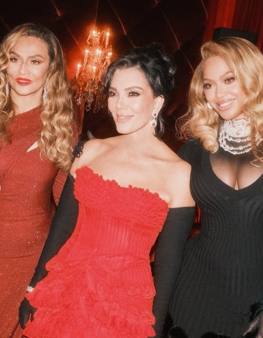 Kris Jenner with Beyoncé and Tina Knowles at her 70th birthday party, from a post dated November 10, 2025 | Source: Instagram/krisjenner