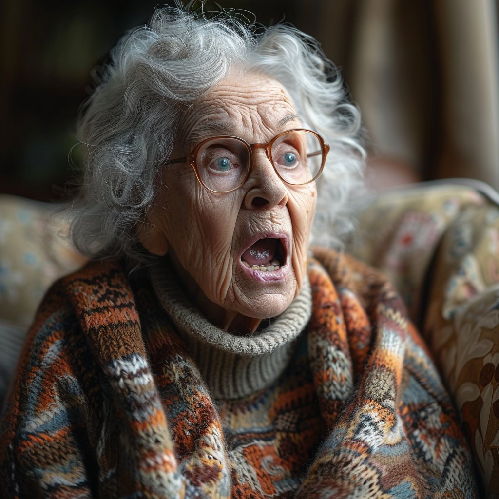 A smiling woman with a present | Source: Midjourney