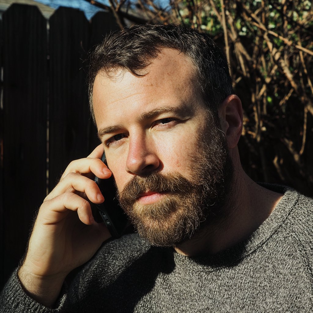 A man talking on a phone | Source: Midjourney