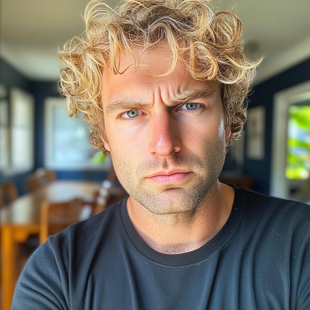 A frowning man | Source: Midjourney