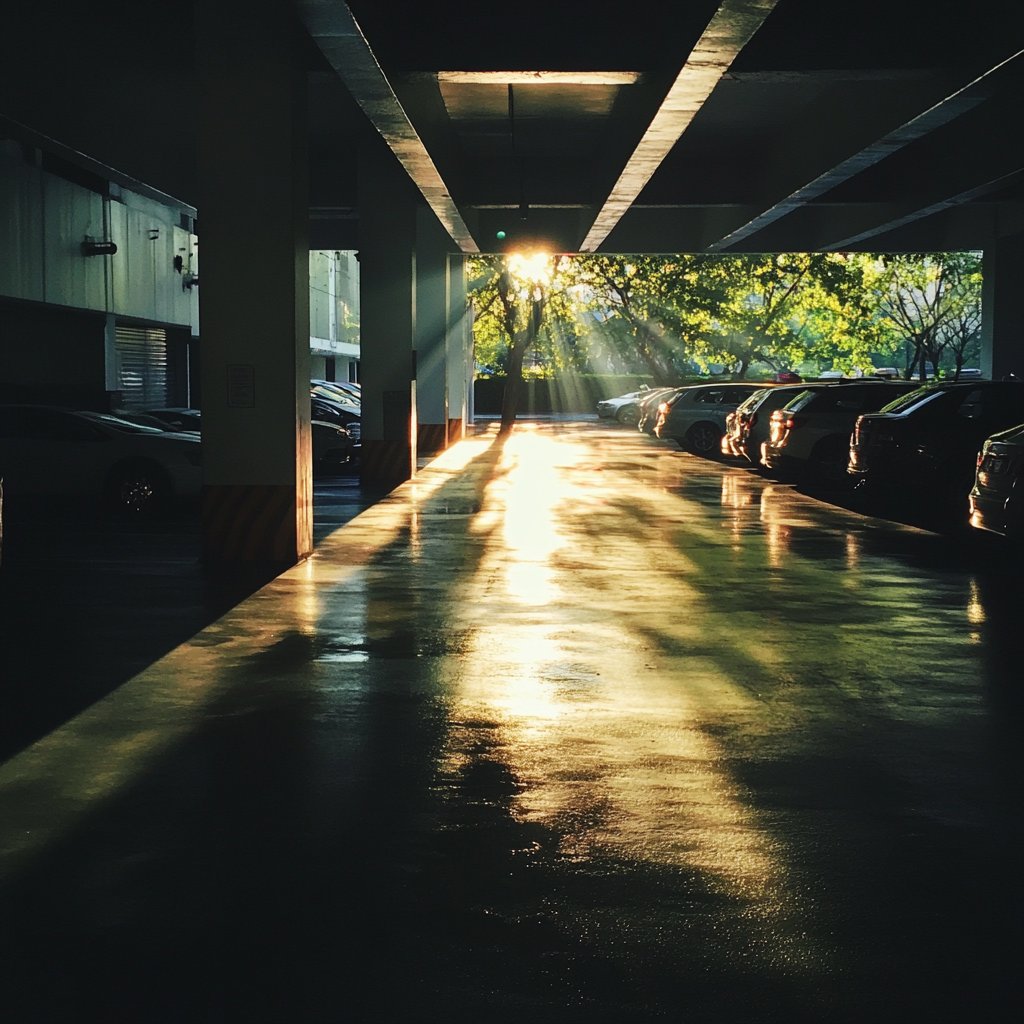 A car rental parking lot | Source: Midjourney