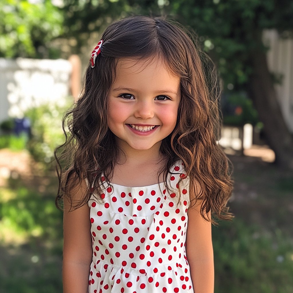 A smiling little girl | Source: Midjourney