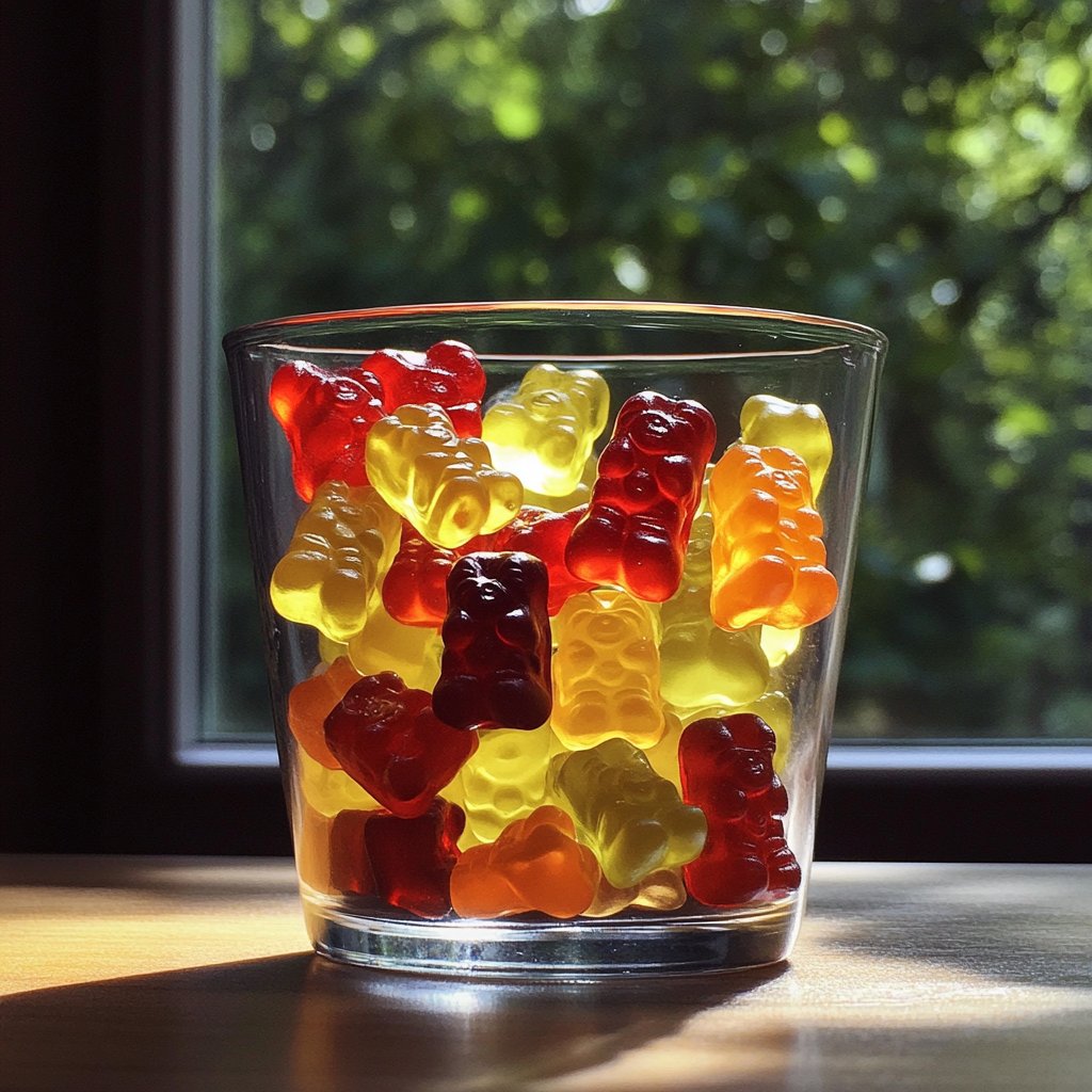 A container of gummy bears | Source: Midjourney
