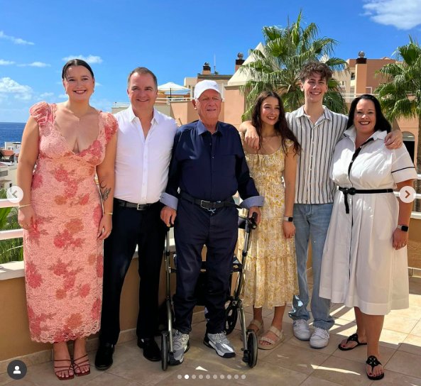 Serena and Alexander Wurm posing for a photo with their family, including Christina, James, and Candace Wurm, and another loved one, posted on November 4, 2024. | Source: Instagram/serenawurm