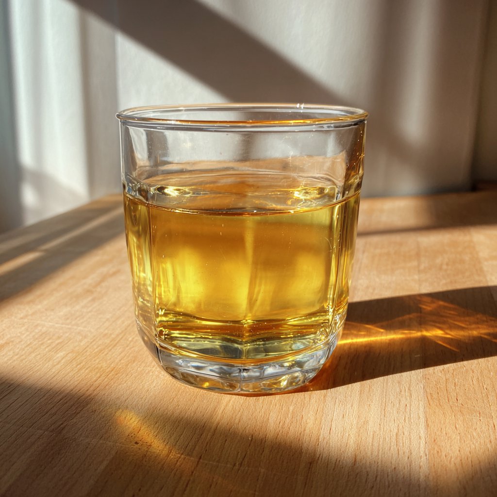 A glass of apple juice | Source: Midjourney