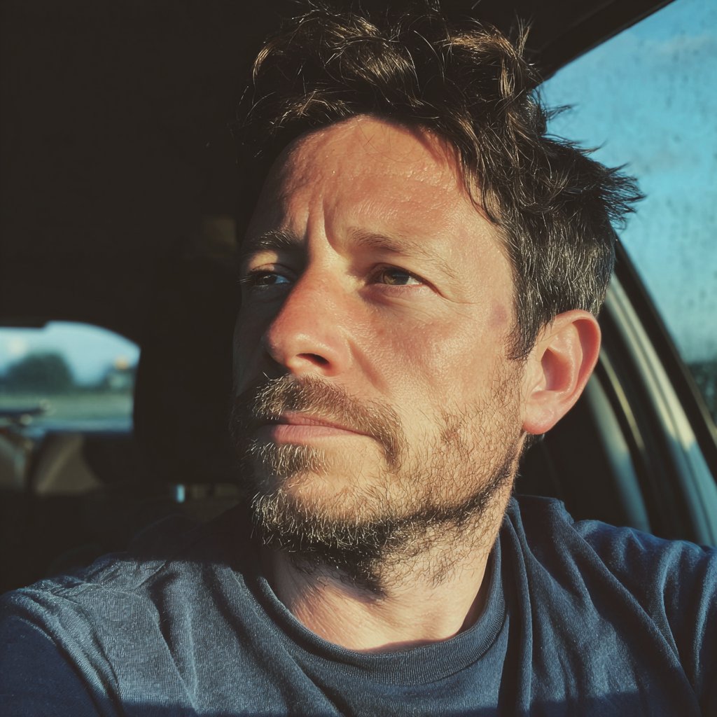 A man driving a car | Source: Midjourney