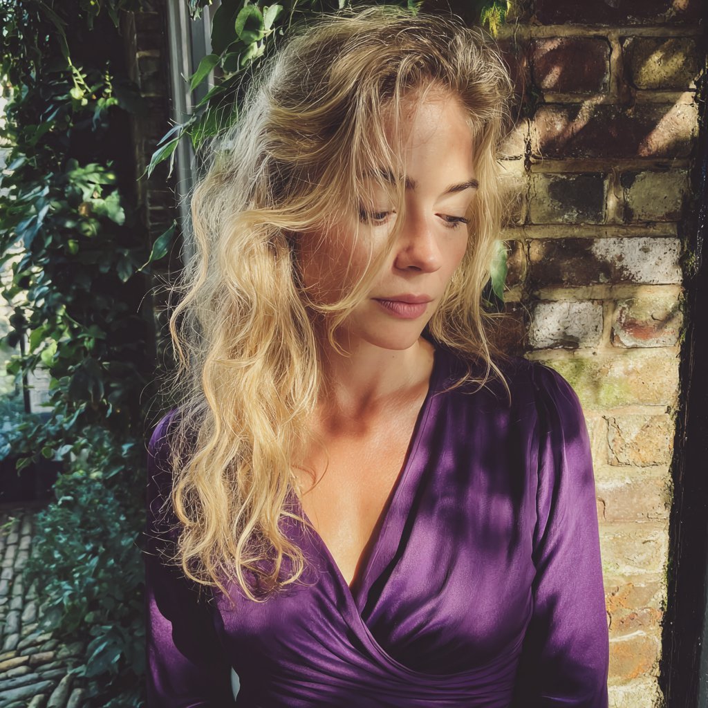 A pensive woman standing outside | Source: Midjourney