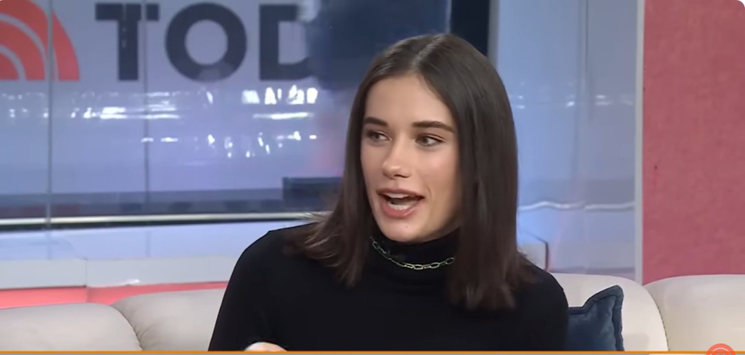 Ella Travolta, as seen from a video post dated November 8, 2024. | Source: YouTube/Today