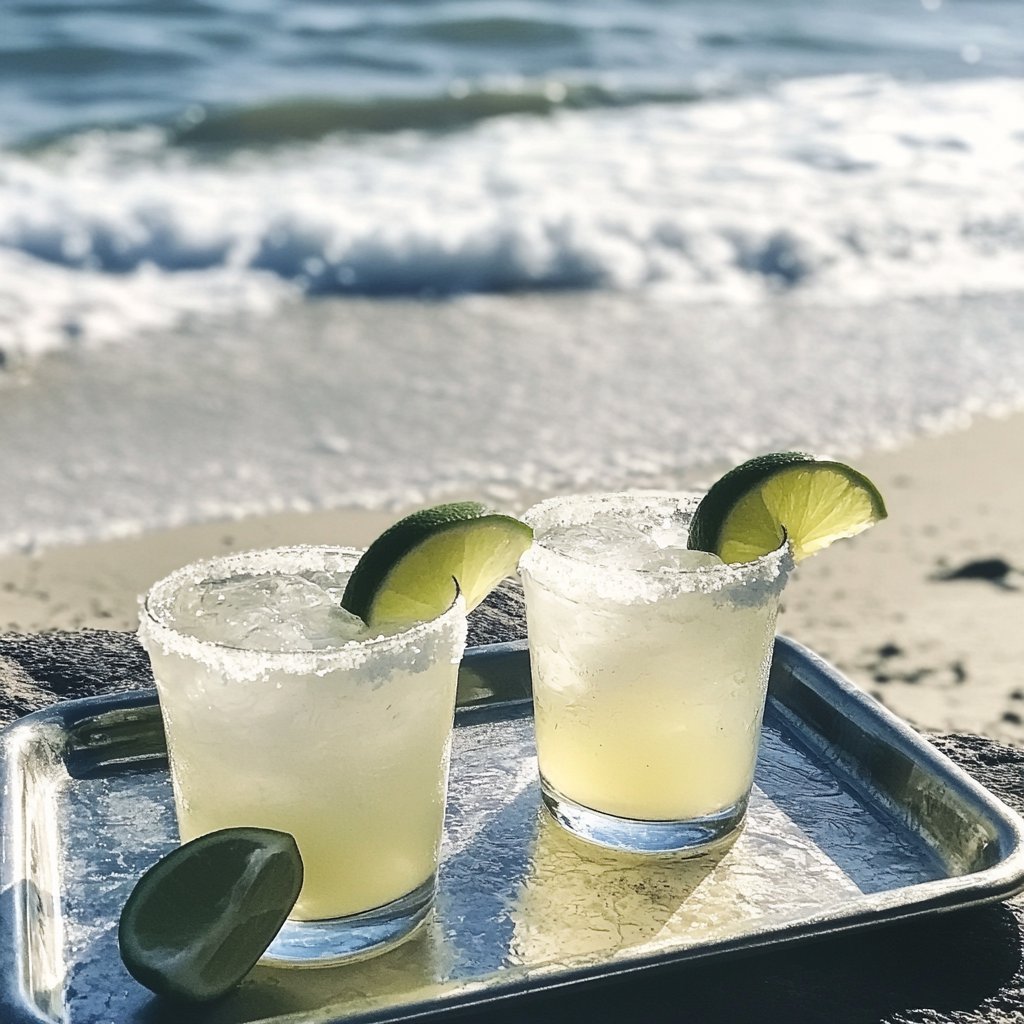Drinks on a silver tray | Source: Midjourney