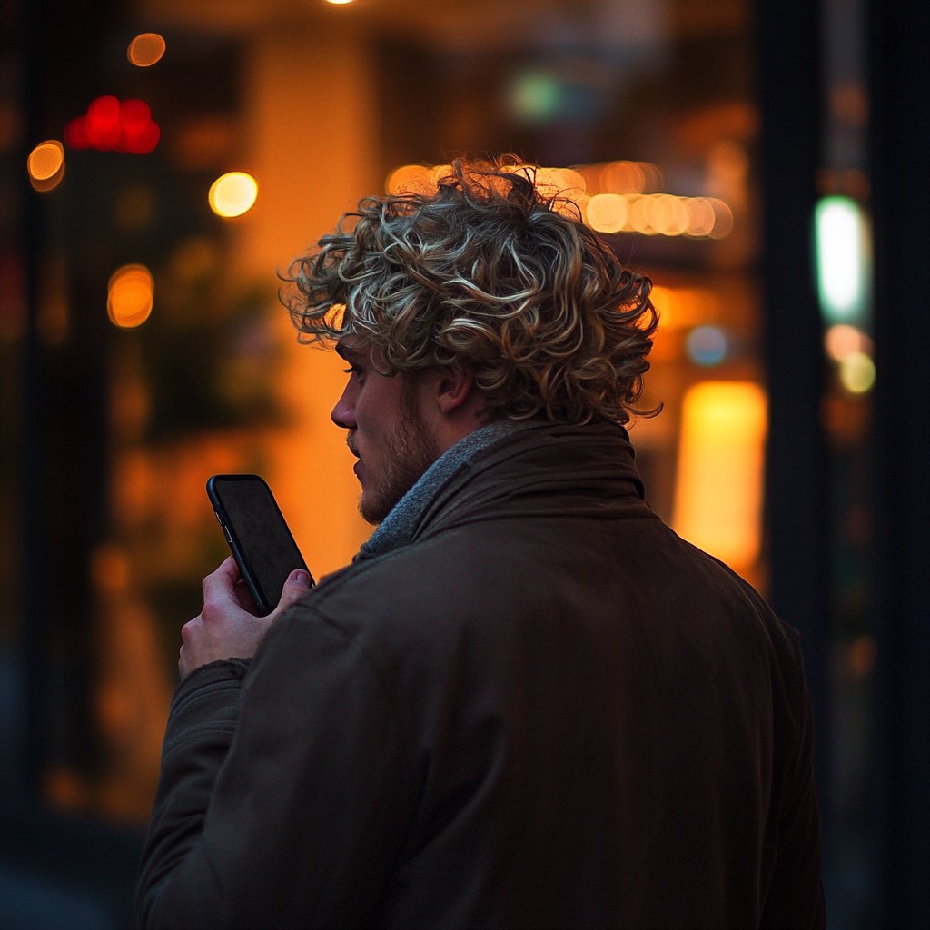 A man talking on a phone | Source: Midjourney