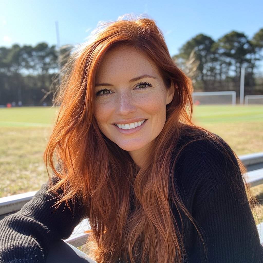 A smiling woman wearing a black sweater | Source: Midjourney