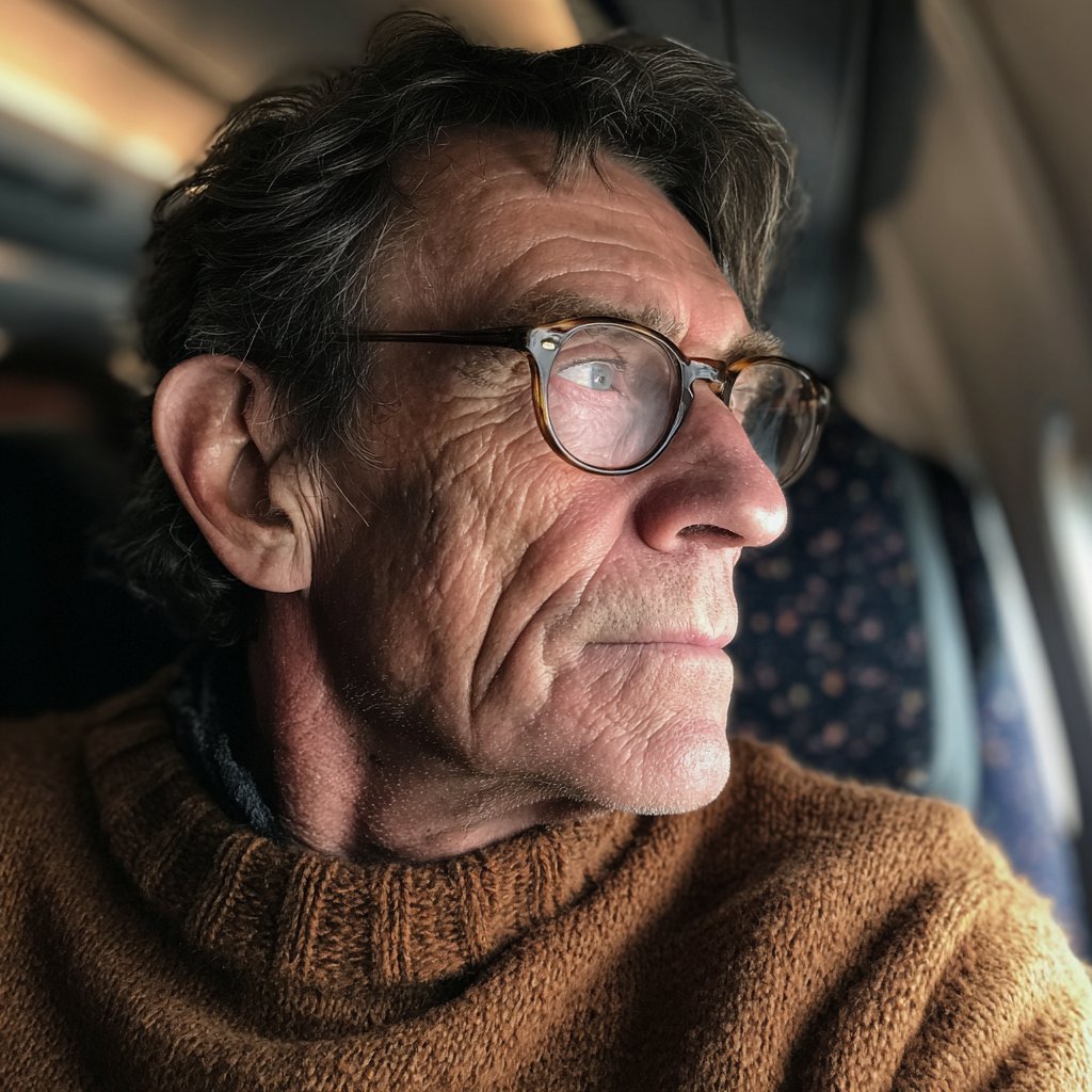 An older man wearing a brown sweater | Source: Midjourney