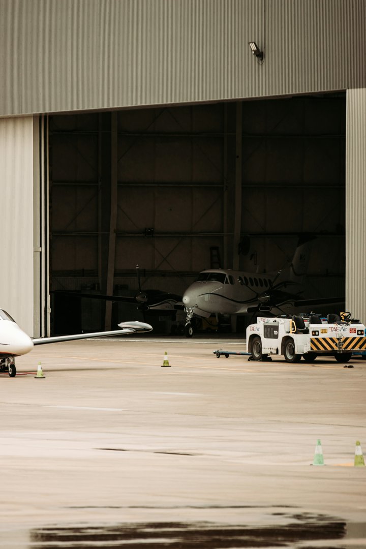 The exterior of a hangar | Source: Unsplash