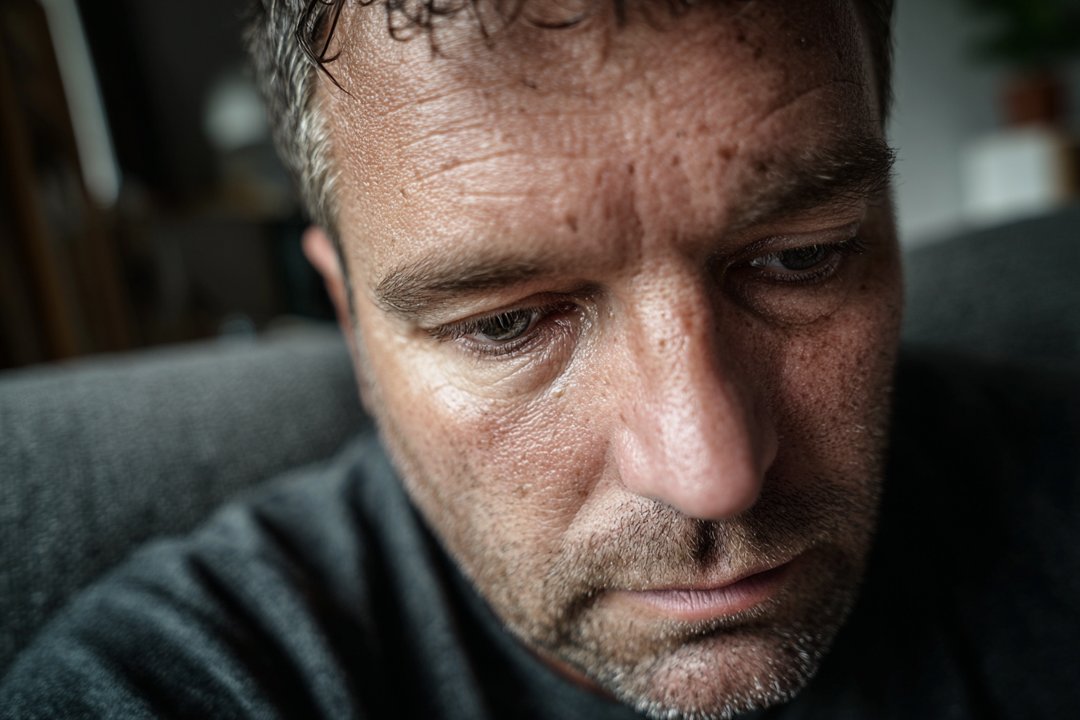 A man looking down | Source: Pexels