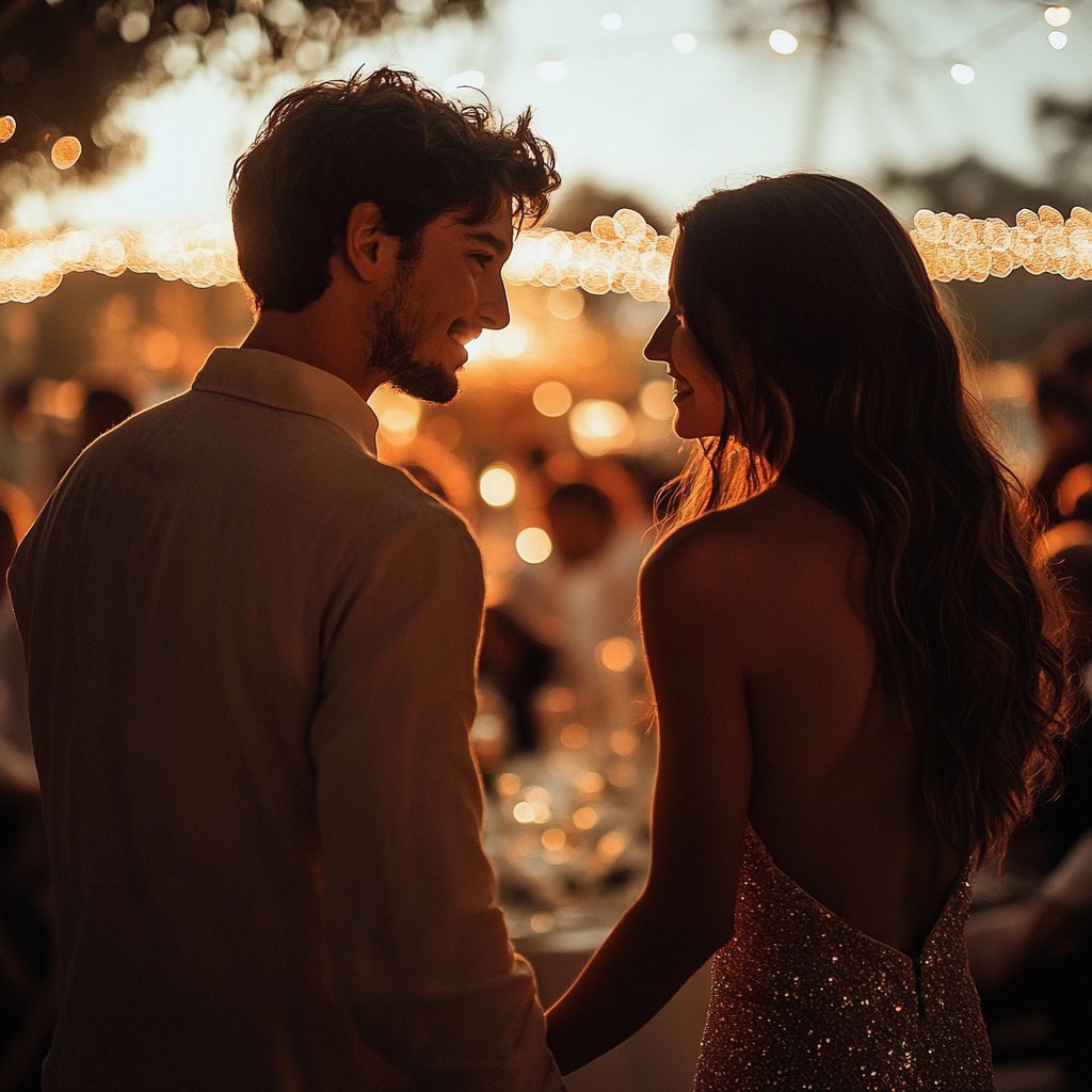 Couple having a romantic moment | Source: Midjourney