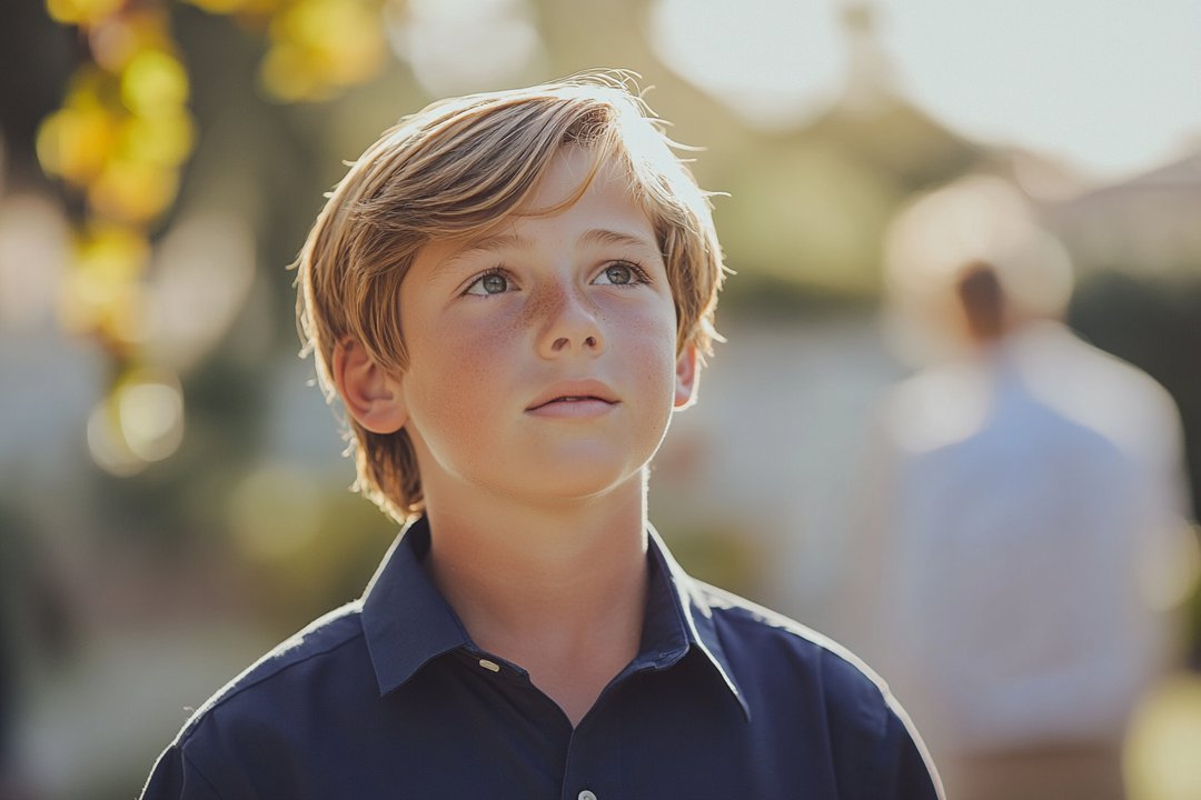 A boy at his father's wedding | Source: Midjourney