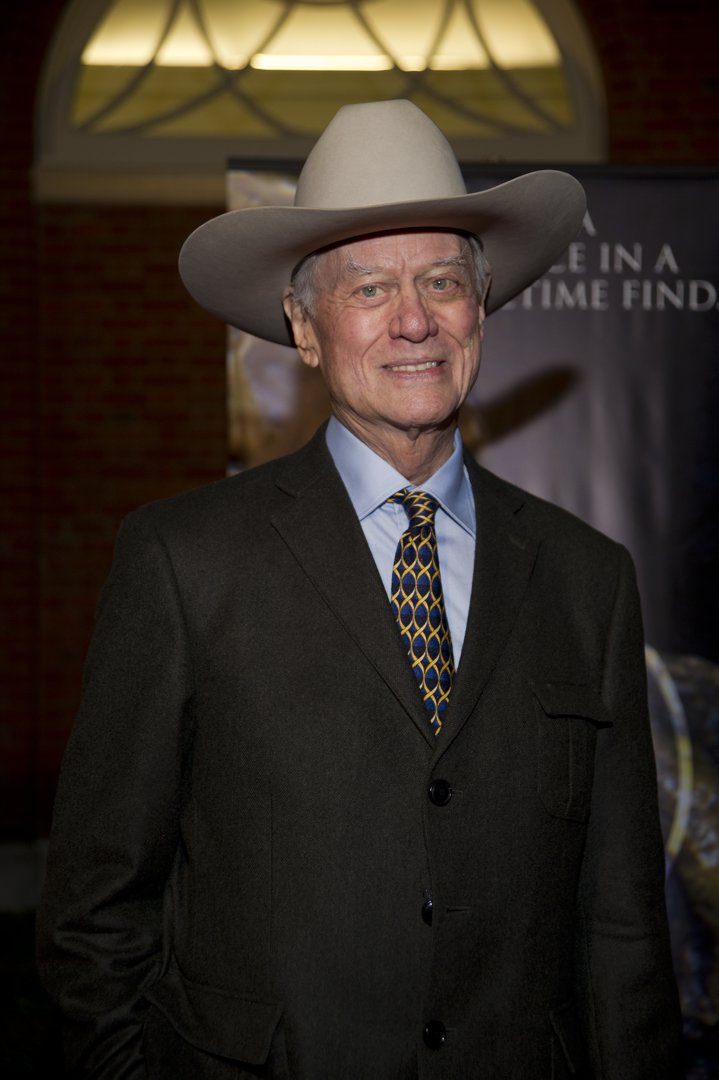 Larry Hagman at the White Bridle Society's 