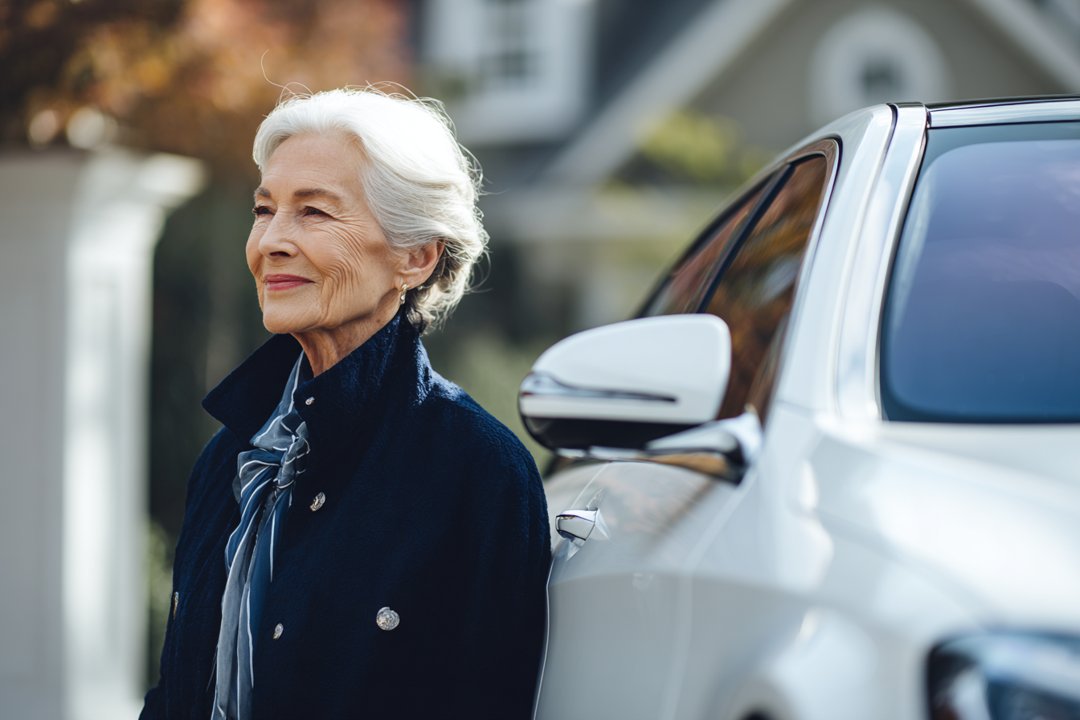 An older woman smiling | Source: Midjourney