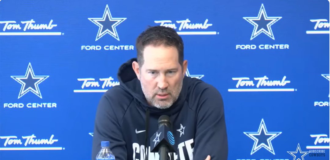Head Coach Brian Schottenheimer, as seen from the video post dated November 12, 2025. | Source: YouTube/DallasCowboys