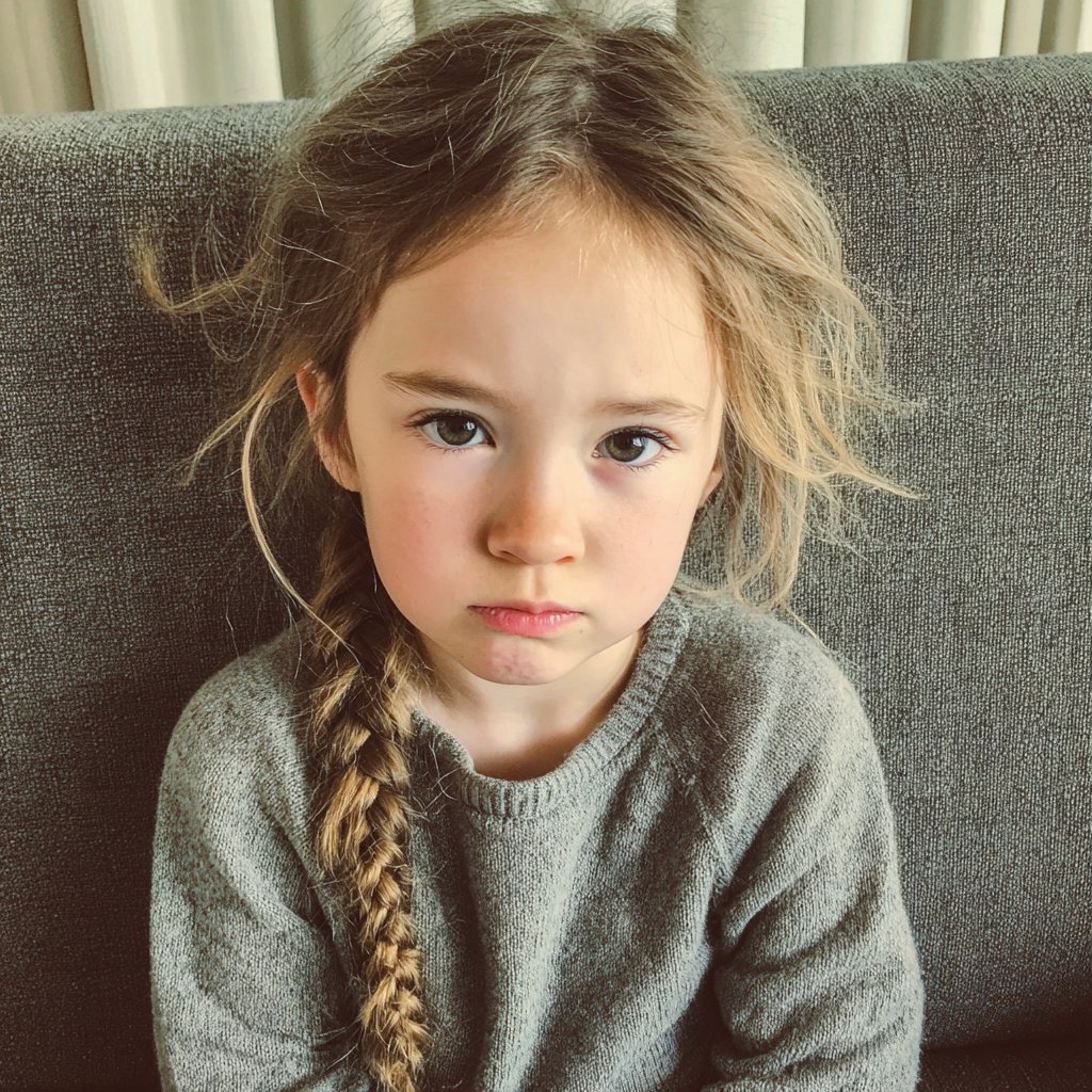 A close-up of a little girl | Source: Midjourney