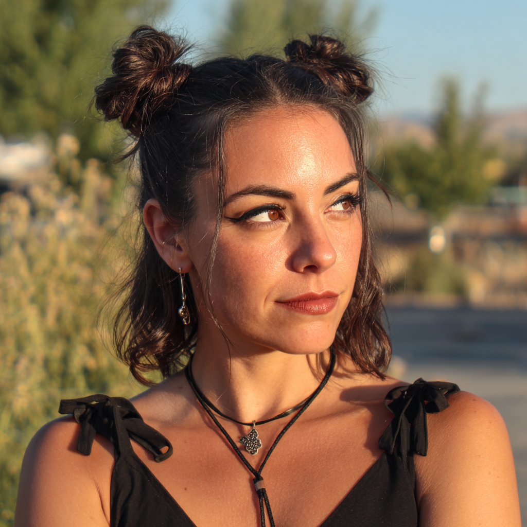 A woman wearing a black dress | Source: Midjourney