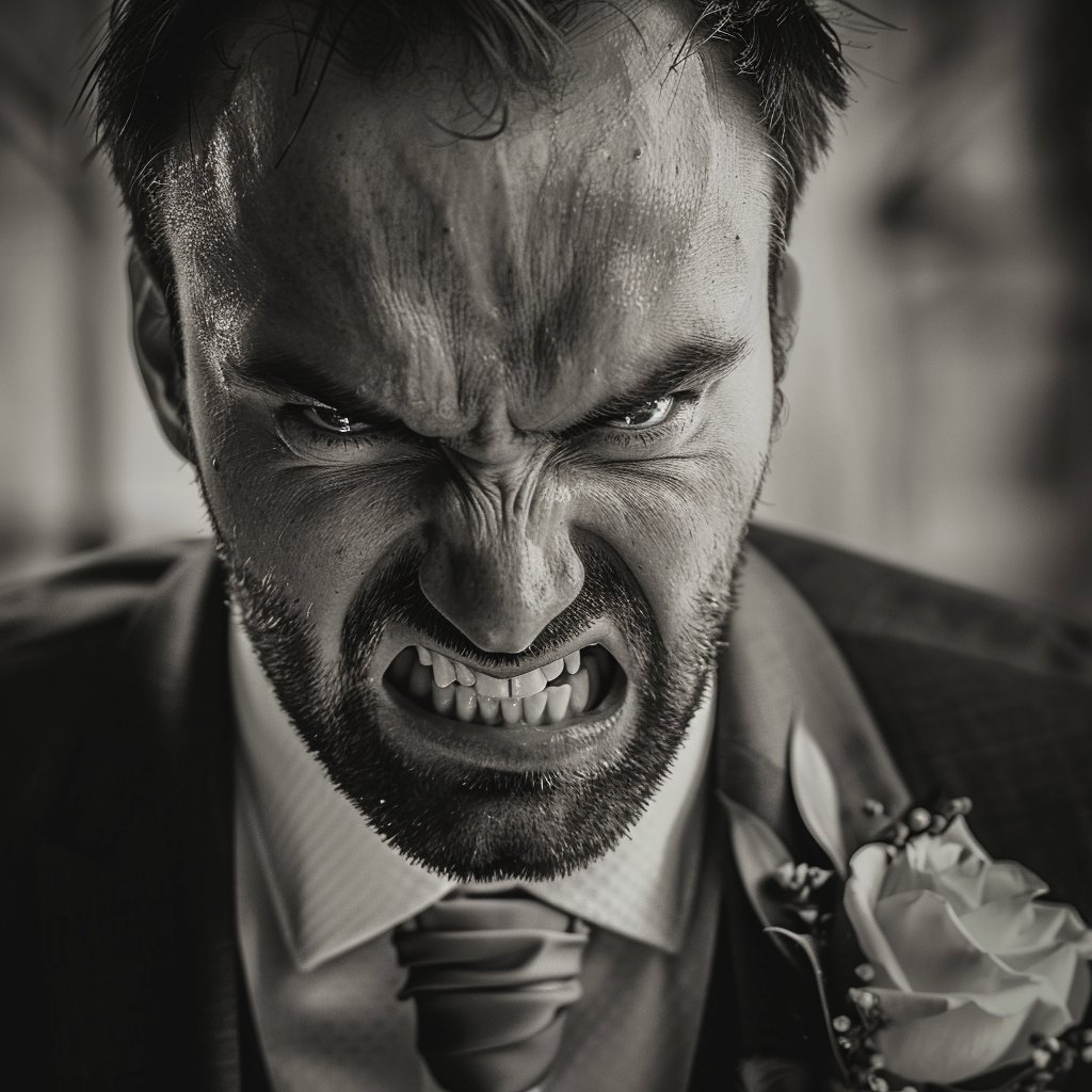An angry groom | Source: Midjourney