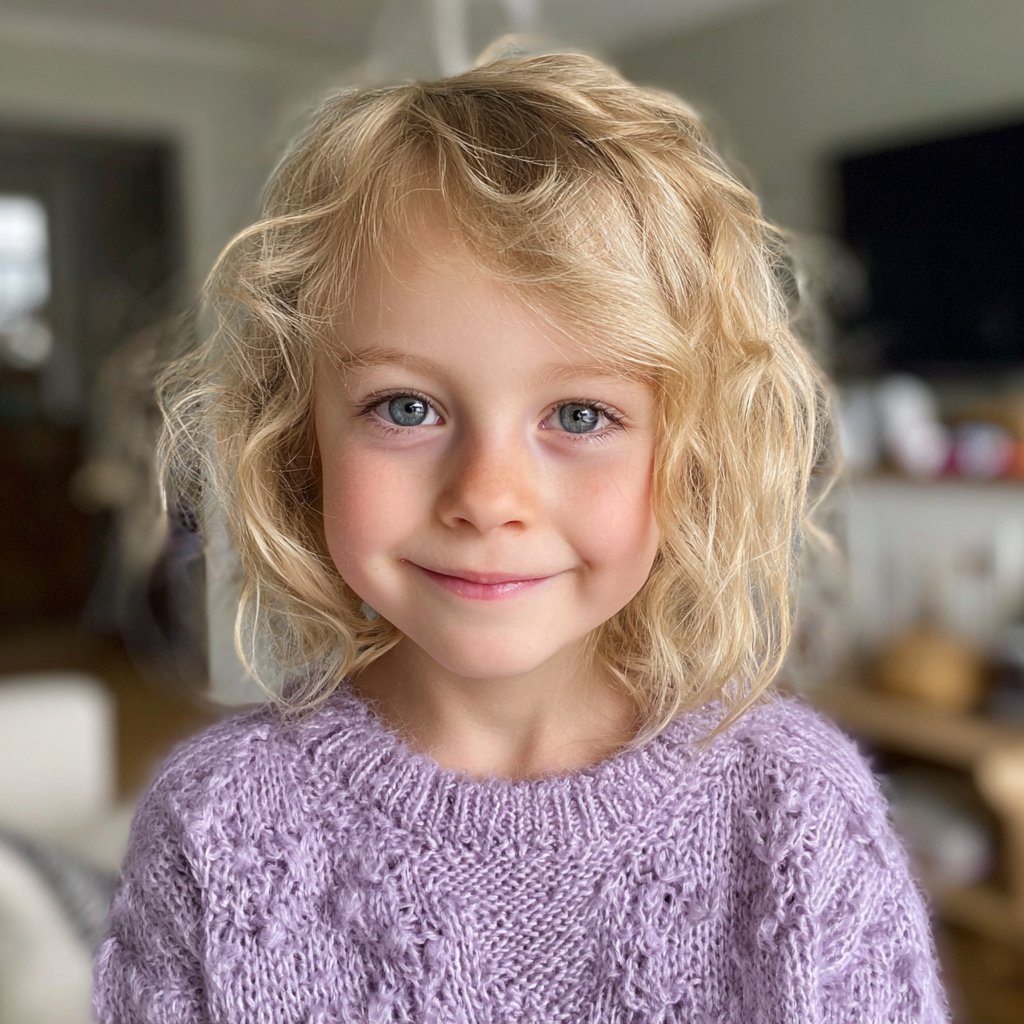 A smiling little girl | Source: Midjourney