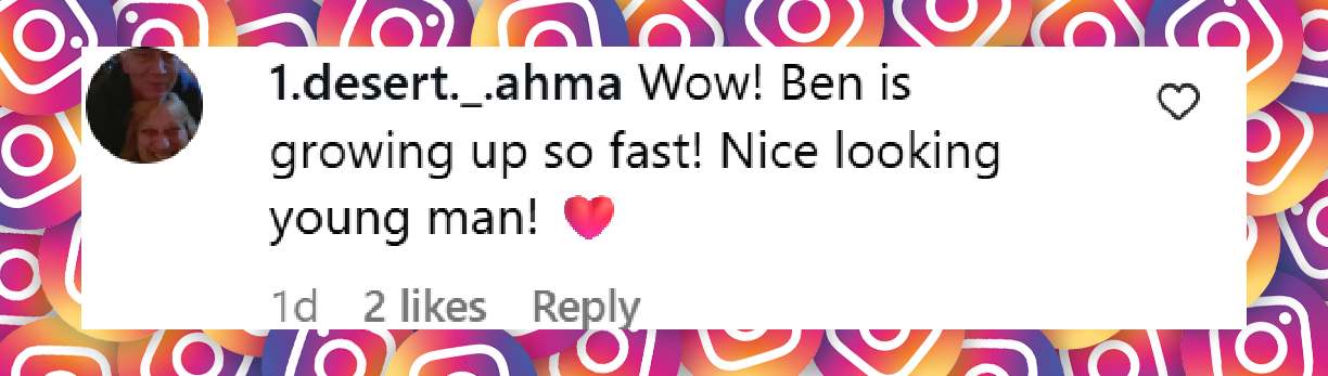 A netizen's comment on John Travolta's post about his son, Ben Travolta, on November 12, 2025 | Source: Instagram/johntravolta