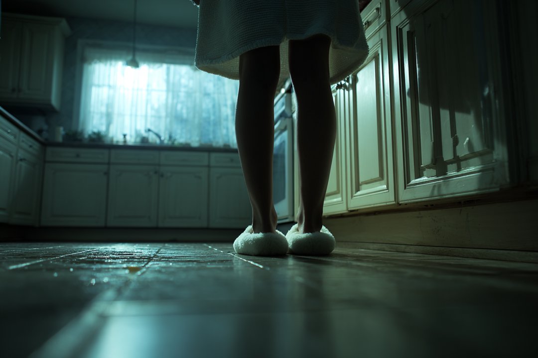 A woman standing in a kitchen | Source: Midjourney