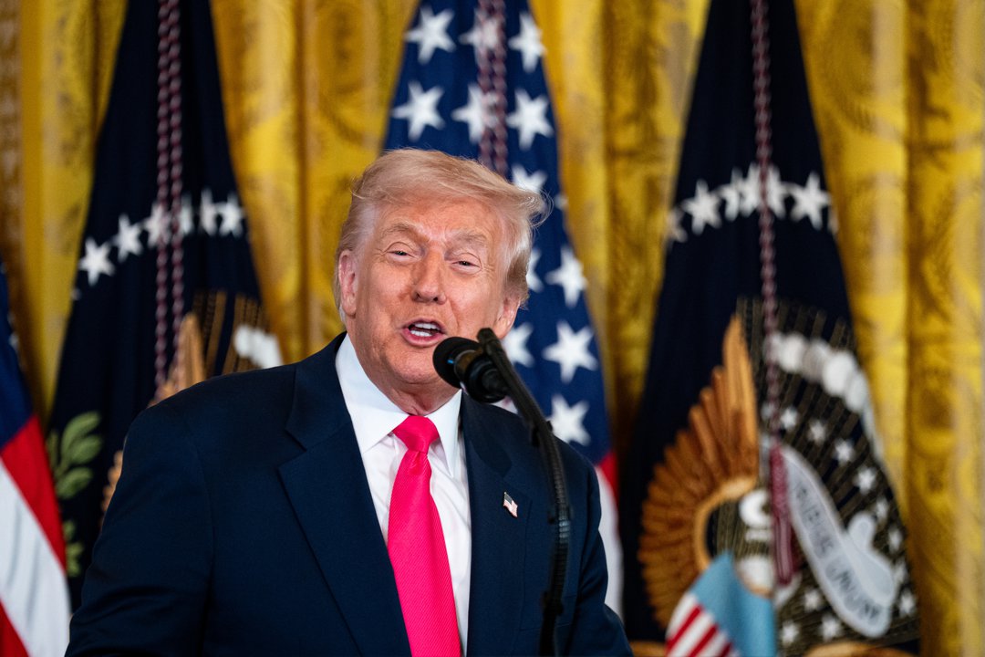 US President Donald Trump speaks during an executive order signing at the White House in Washington, D.C., on November 13, 2025 | Source: Getty Images