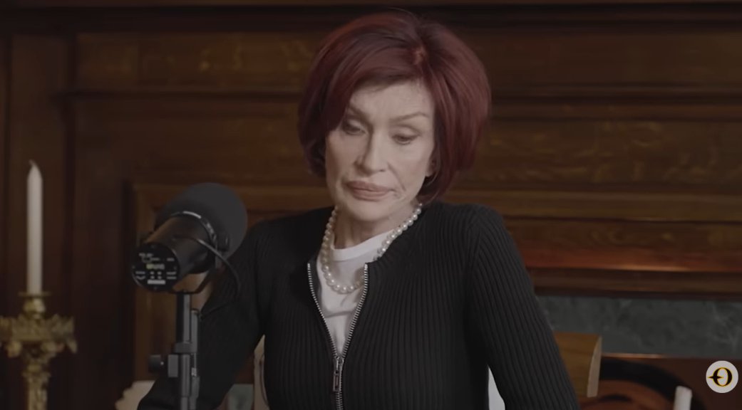 Sharon Osbourne discussing the deteriorating health of her late husband | Source: YouTube/The Osbourne's Podcast