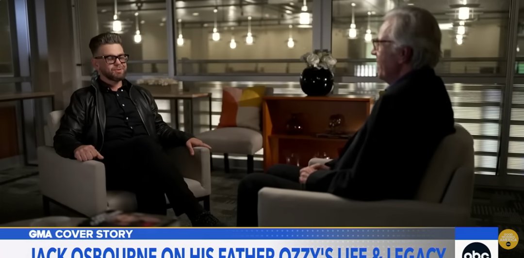 Jack Osbourne in an interview, from a video post dated October 6, 2025 | Source: YouTube/GoodMorningAmerica