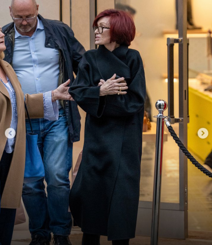 Sharon Osbourne is seen in a store in London, from a post dated October 9, 2025 | Source: Instagram/TheDailyMail