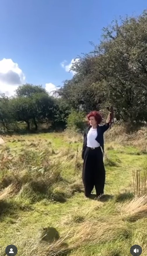 Sharon Osbourne is seen in a video post dated September 12, 2025 | Source: Instagram/sharonosbourne