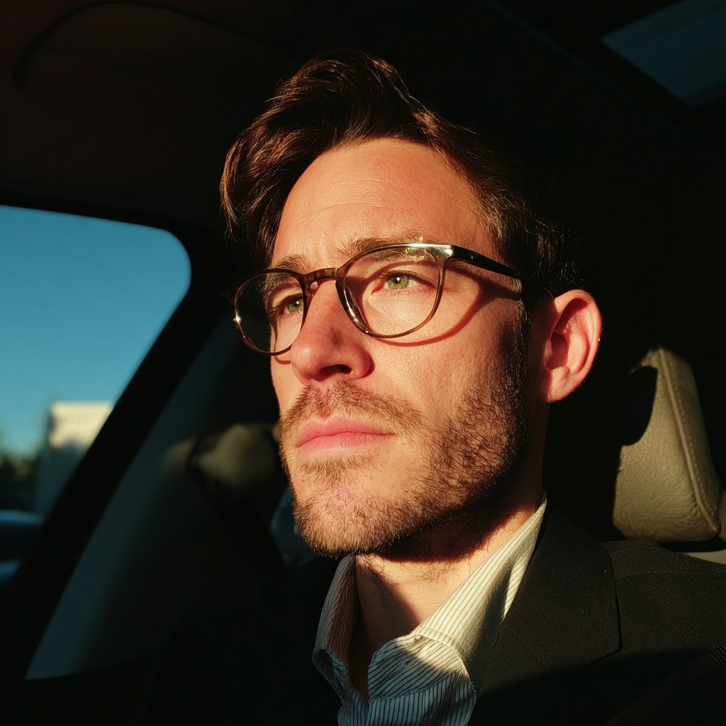 A man driving a car | Source: Midjourney