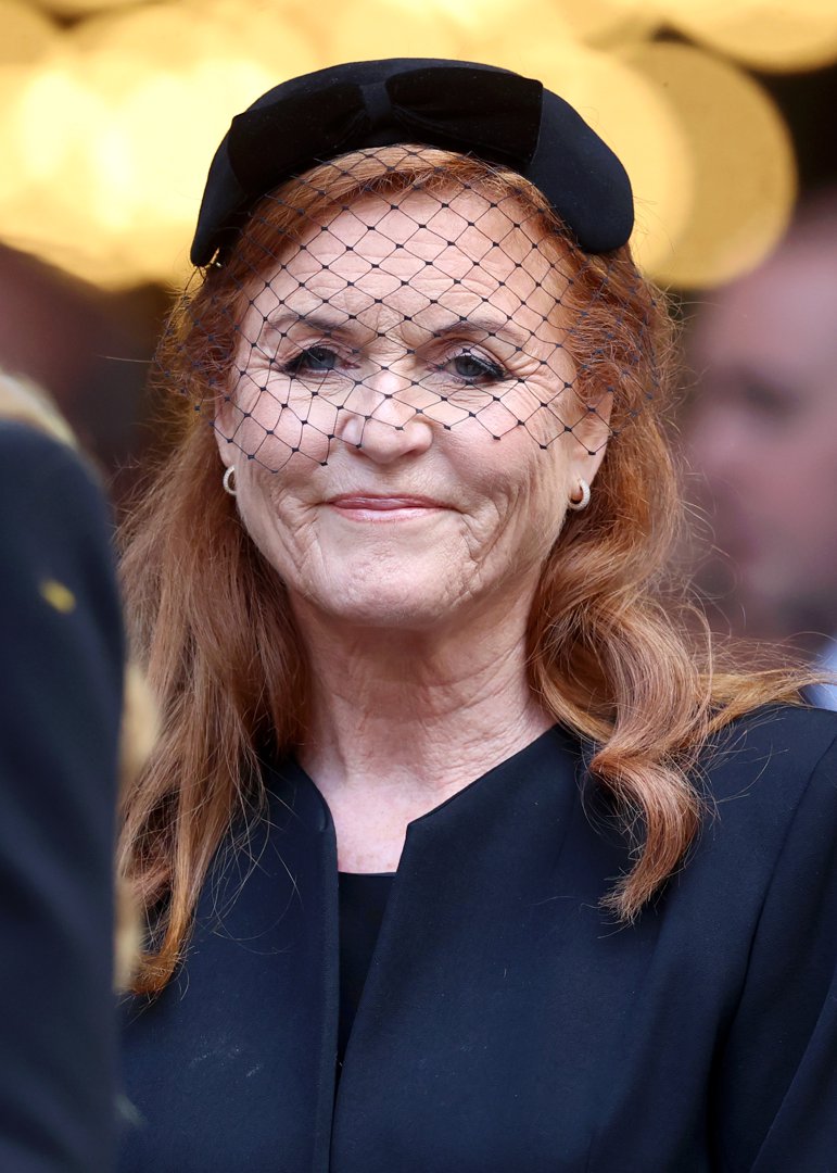 Sarah Ferguson at the Funeral of the Duchess of Kent at Westminster Cathedral on September 16, 2025, in London, England. | Source: Getty Images
