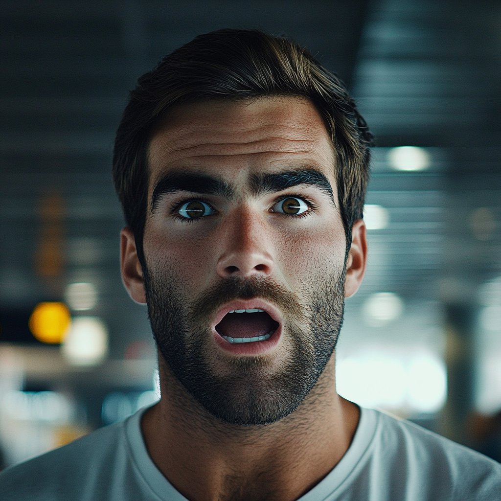A startled man | Source: Midjourney