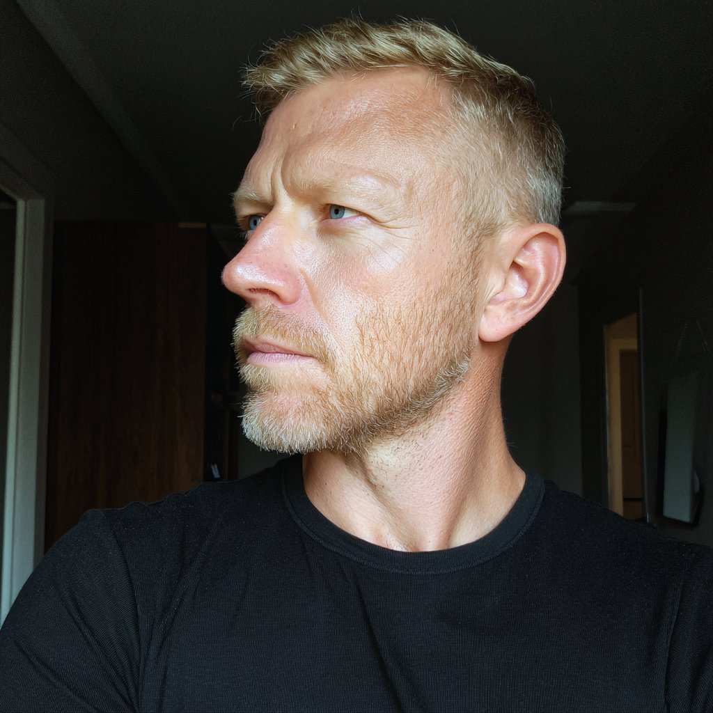 A man standing in a bedroom | Source: Midjourney