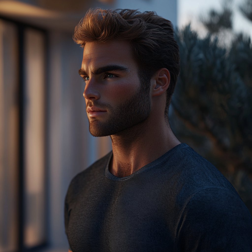 A man standing outside a building | Source: Midjourney