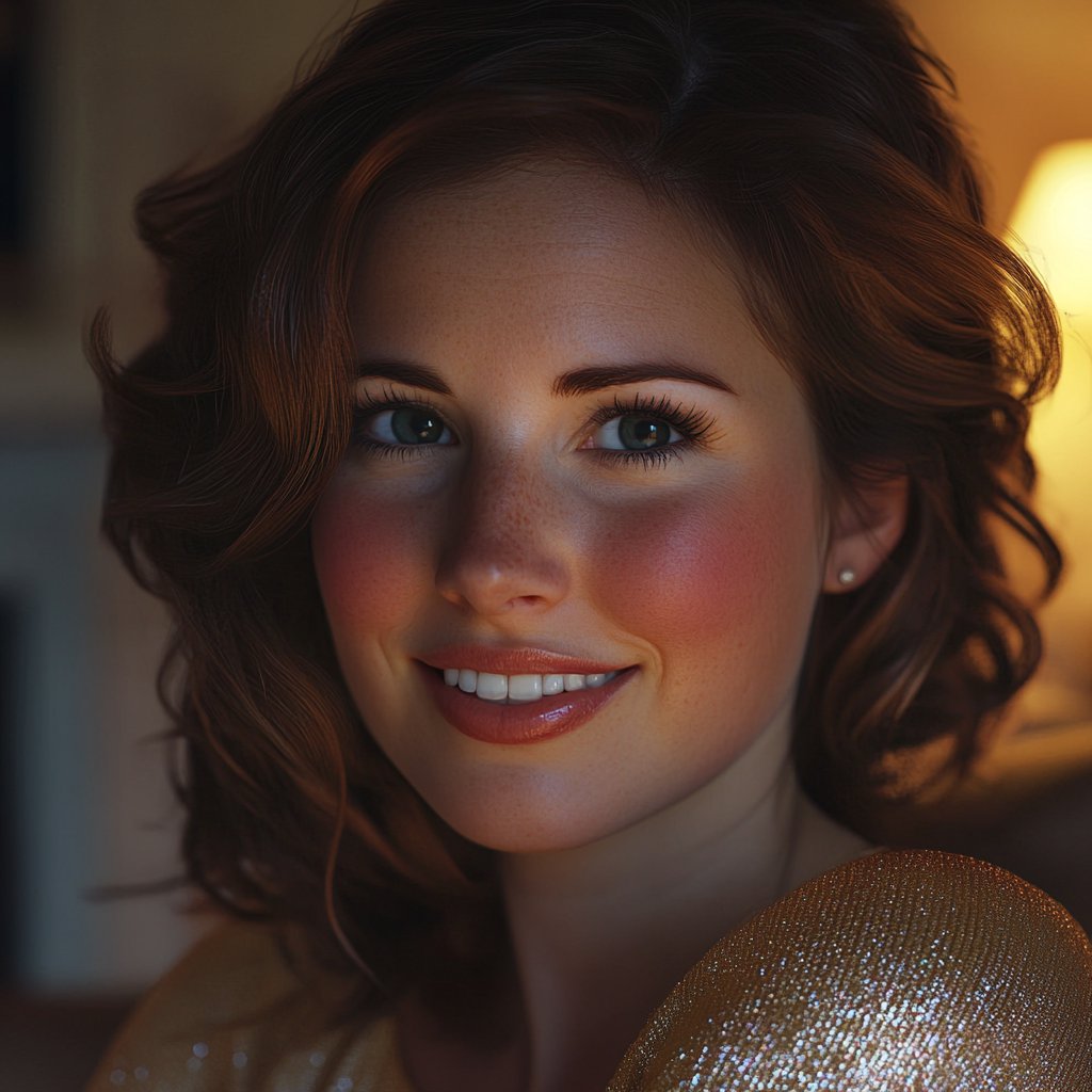 A woman smiling | Source: Midjourney