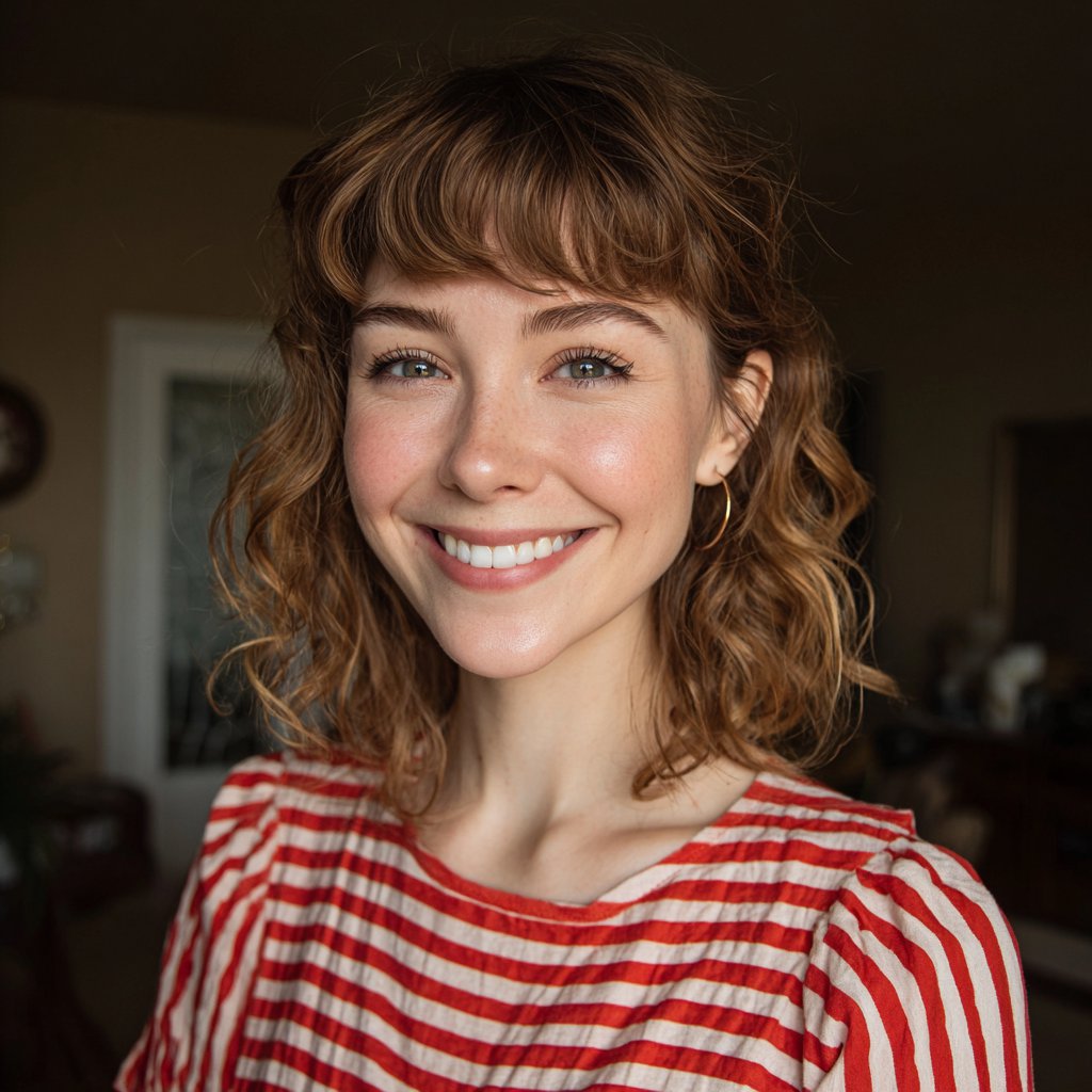 A close-up of a smiling woman | Source: Midjourney