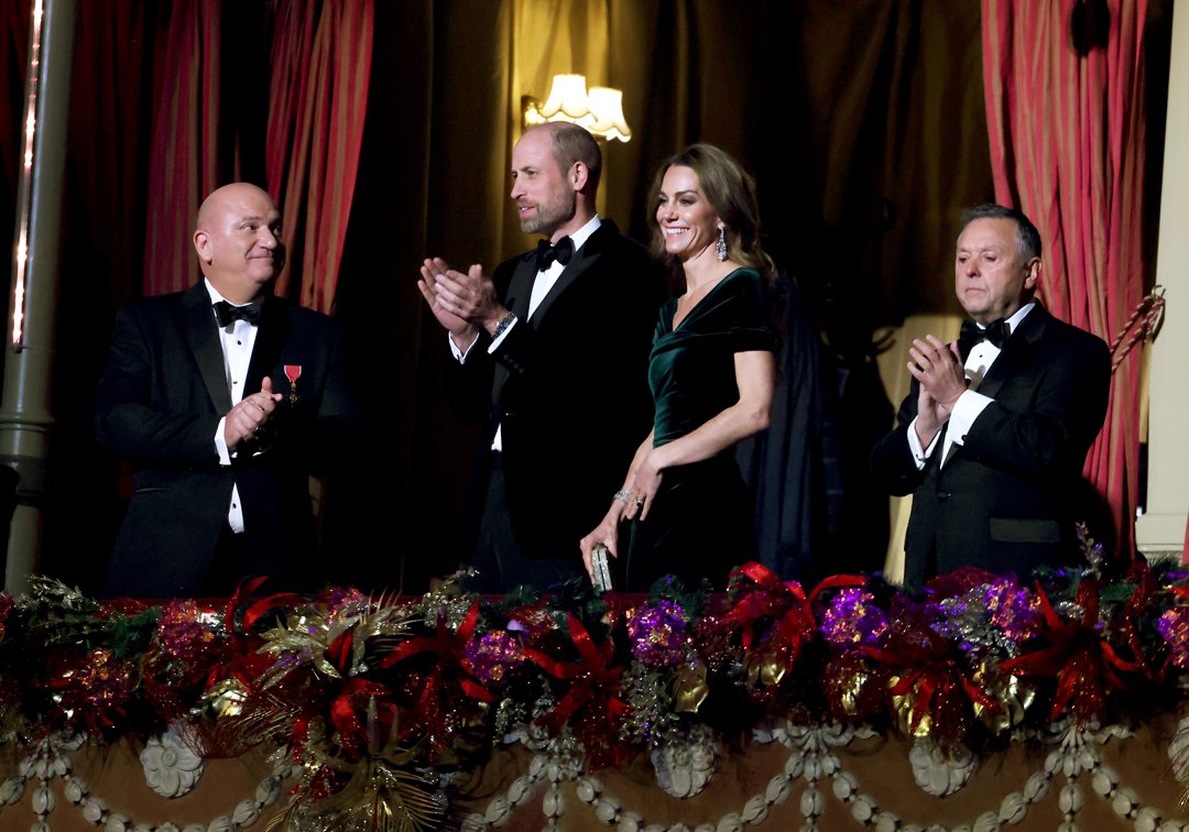 William, Prince of Wales, and Catherine, Princess of Wales, during the Royal Variety Performance at Royal Albert Hall on November 19, 2025, in London, England. | Source: Getty Images