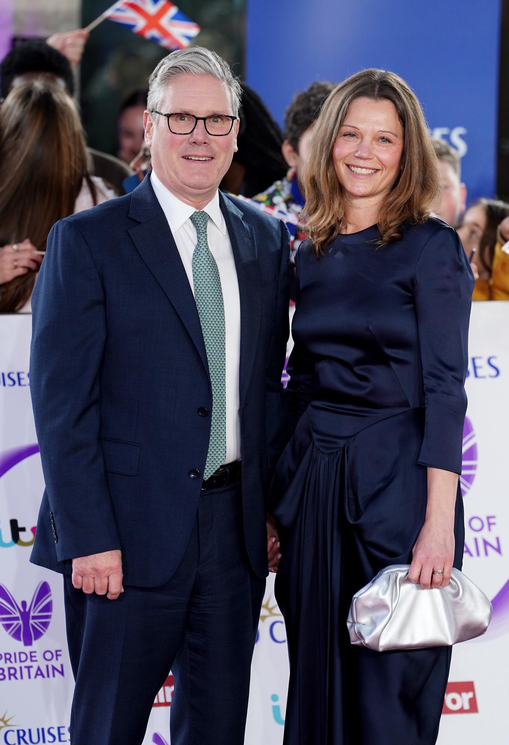 Prime Minister Sir Keir and Lady Victoria Starmer at the Pride of Britain Awards on October 20, 2025, in London, England. | Source: Getty Images