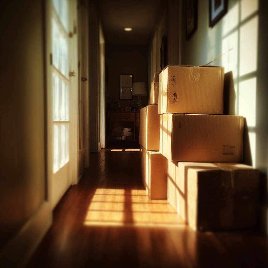 A stack of cardboard boxes | Source: Midjourney