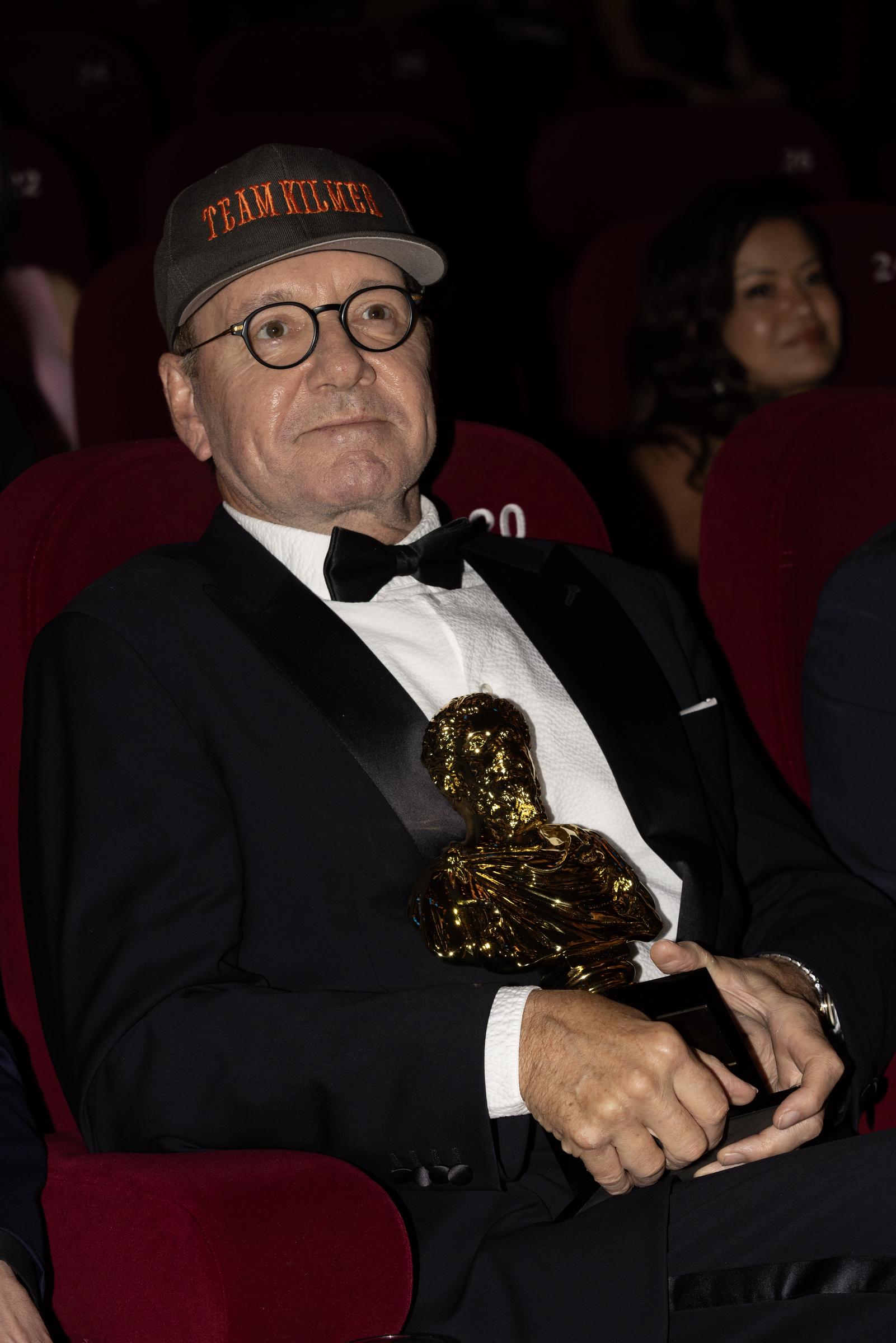 Kevin Spacey during the Septimius Awards at Koninklijk Theater Tuschinski on 4 September 2025 in Amsterdam, Netherlands. | Source: Getty Images